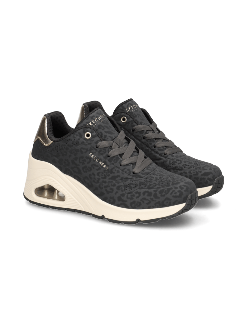Skechers-UNO-WEDGE---SAFARI-DAZE-schwarz