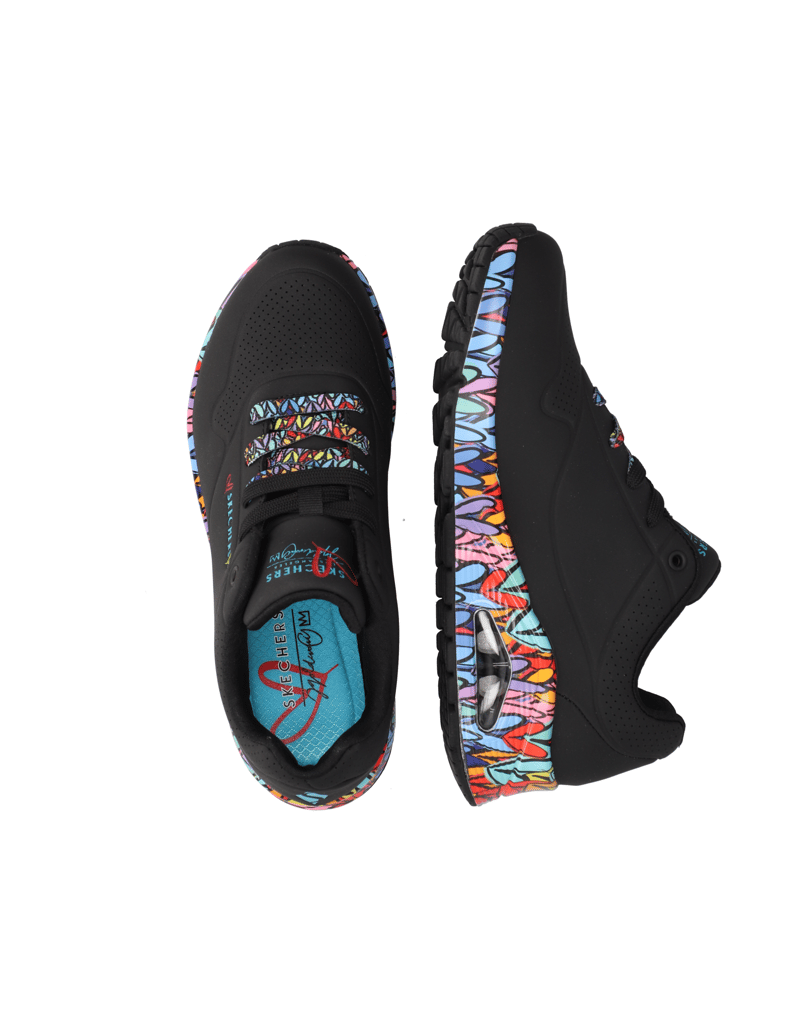 Skechers-JGOLDCROWN:-UNO---RAVAGED-LOVE-schwarz