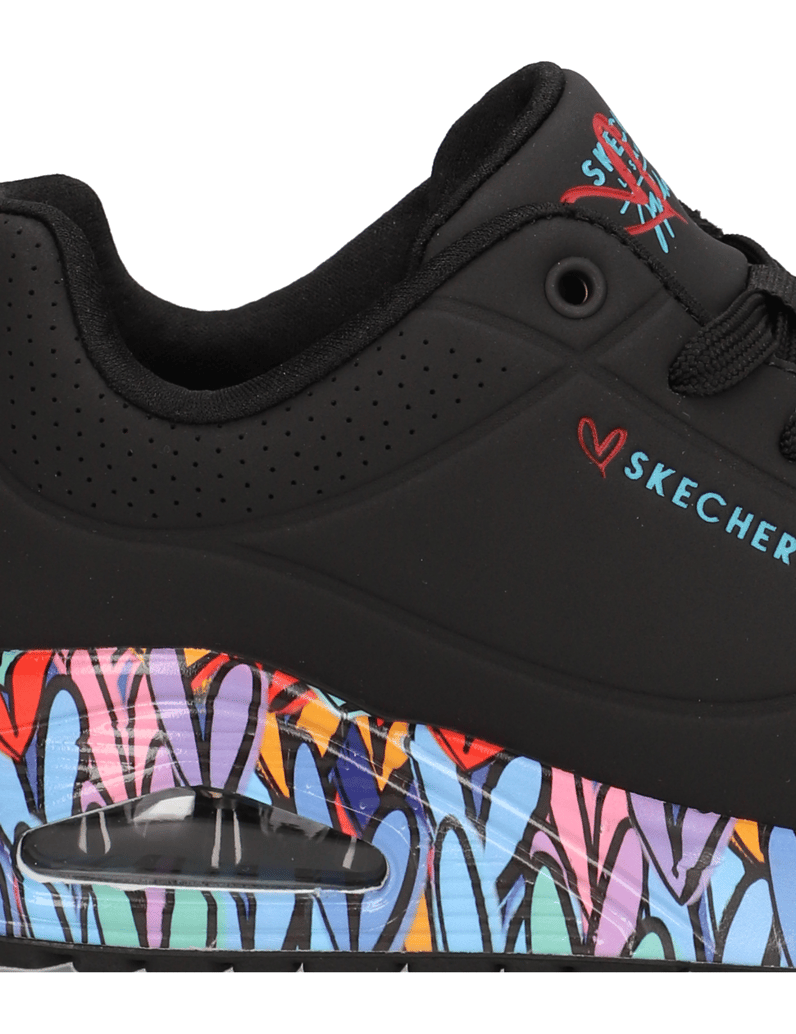 Skechers-JGOLDCROWN:-UNO---RAVAGED-LOVE-schwarz