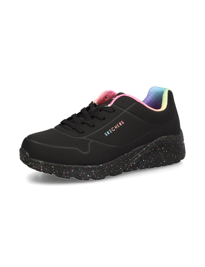 Skechers-Uno-Lite-Rainbow-Speckle-schwarz