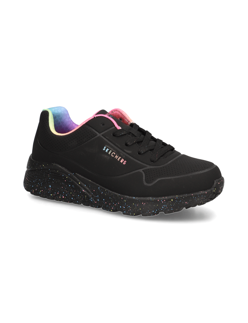 Skechers-Uno-Lite-Rainbow-Speckle-schwarz