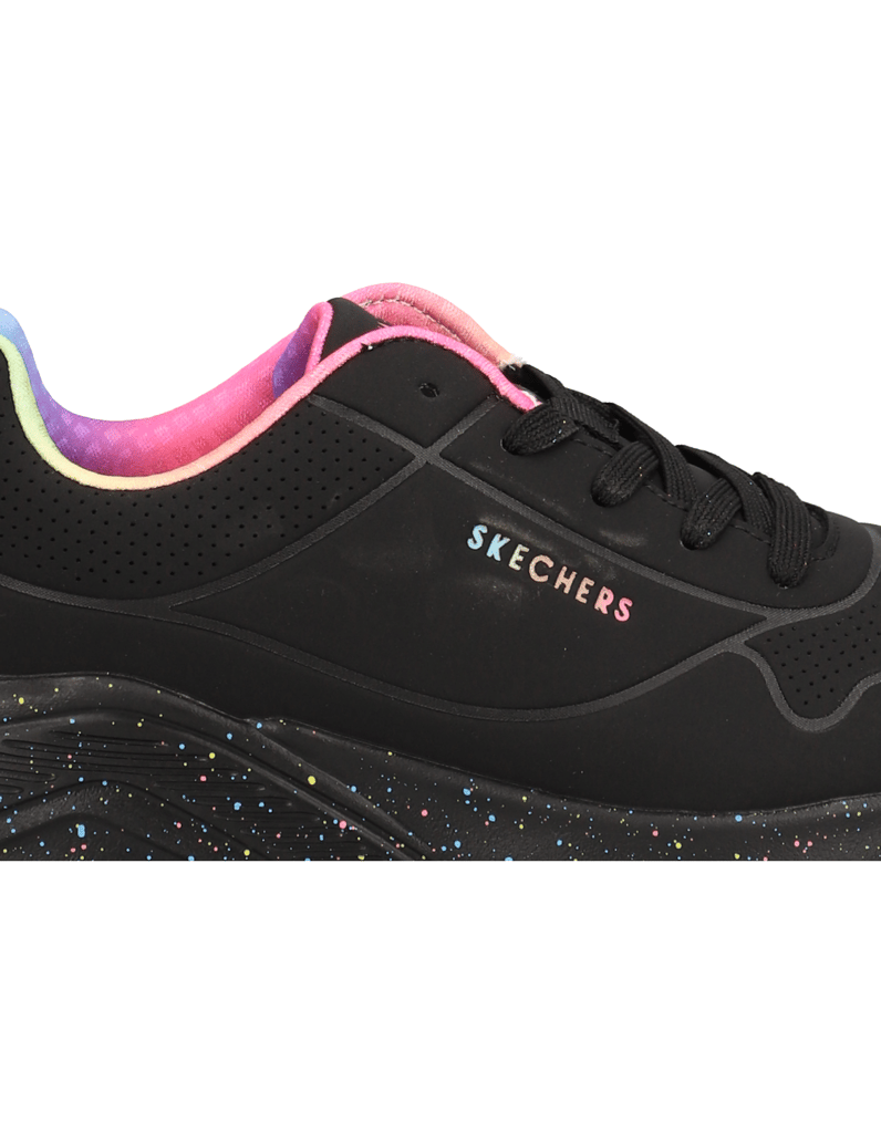 Skechers-Uno-Lite-Rainbow-Speckle-schwarz