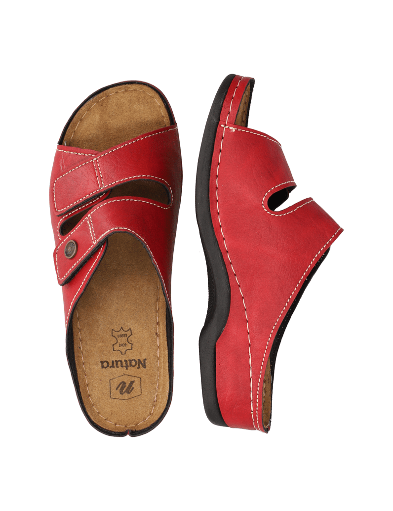 Natura-Hausschuh-rot