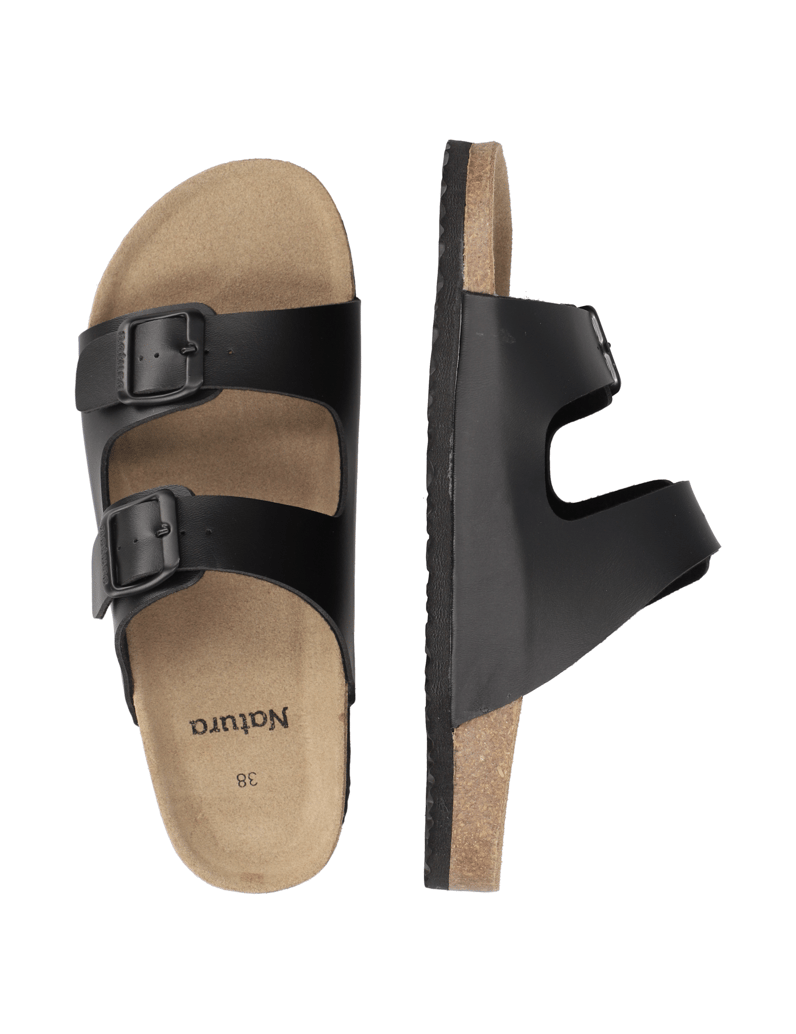 Natura-Hausschuh-schwarz