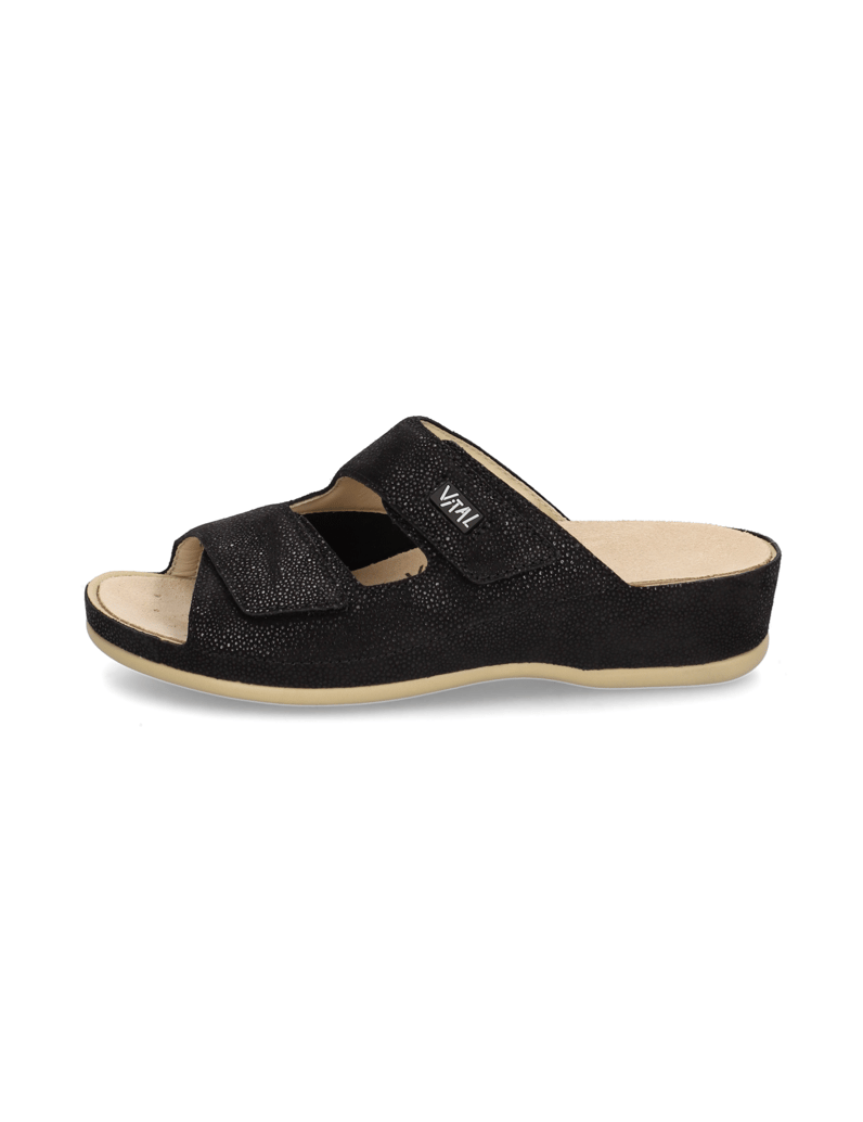 Vital-Glattleder-Hausschuh-schwarz