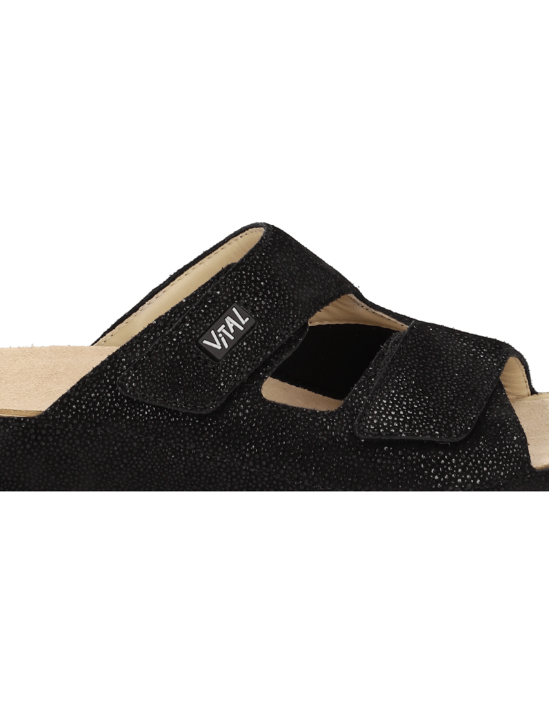 Vital-Glattleder-Hausschuh-schwarz