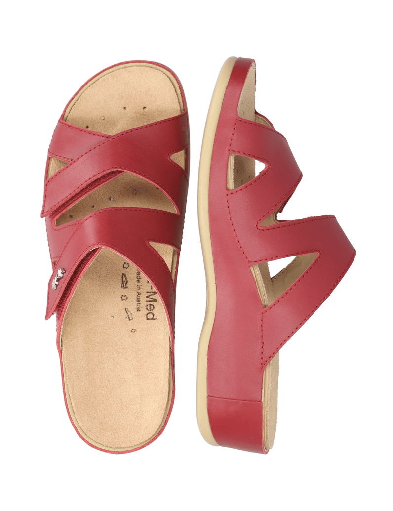 Vital-Glattleder-Pantoffel-rot