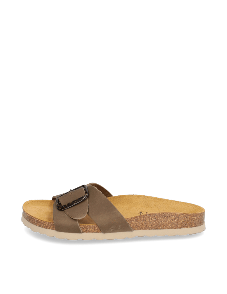 Natura-Glattleder-Pantoffel