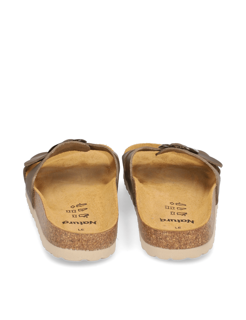 Natura-Glattleder-Pantoffel