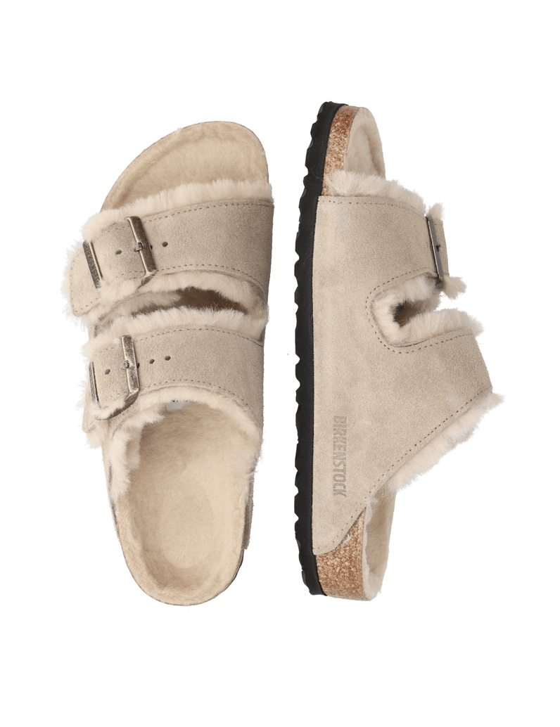 Birkenstock-ARIZONA-SHEARLING-LEVE-TAUPE-LAF-beige