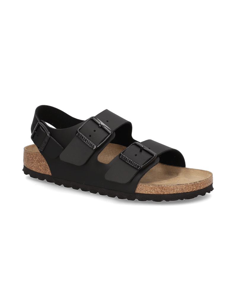 Birkenstock-MILANO-BIRKO-FLOR-schwarz