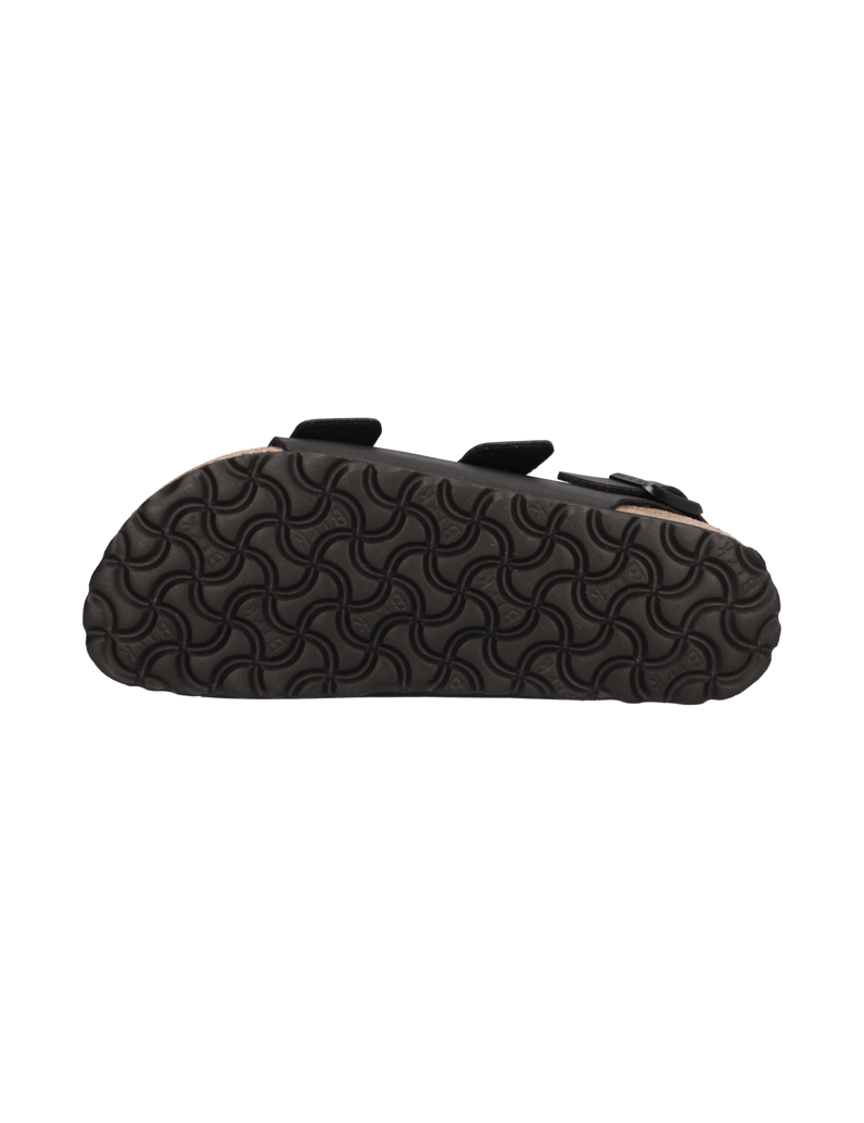 Birkenstock-MILANO-BIRKO-FLOR-schwarz