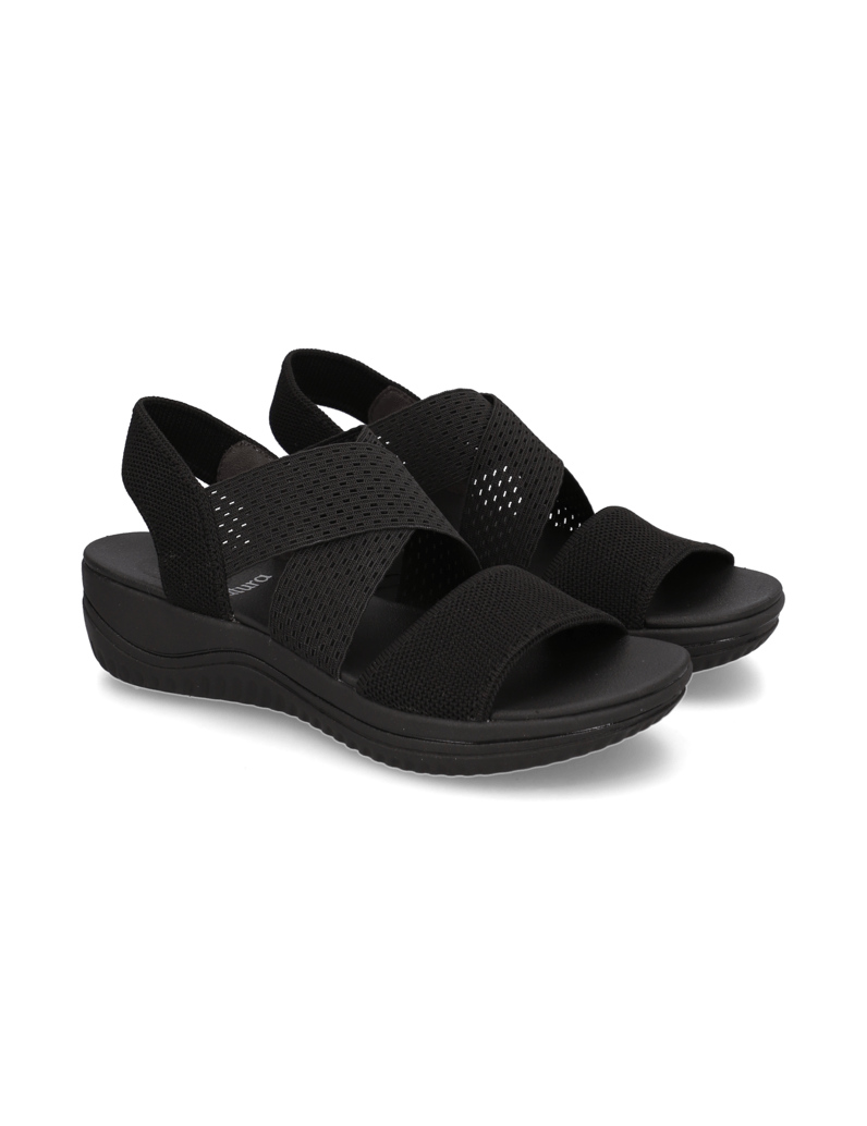 Natura-Textil-Badesandale-schwarz