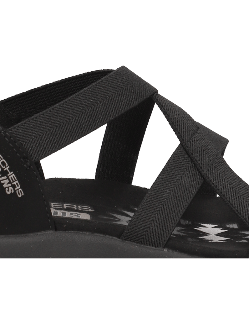 Skechers-SLIP-INS-REGGAE-SLIM-SANDAL-schwarz