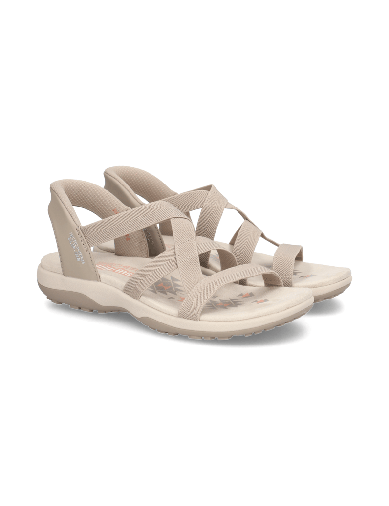 Skechers-SLIP-INS-REGGAE-SLIM-SANDAL-schwarz