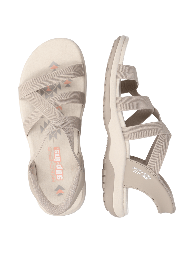 Skechers-SLIP-INS-REGGAE-SLIM-SANDAL-schwarz