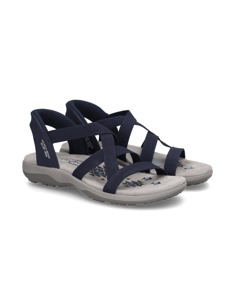 Skechers-SLIP-INS-REGGAE-SLIM-SANDAL-schwarz