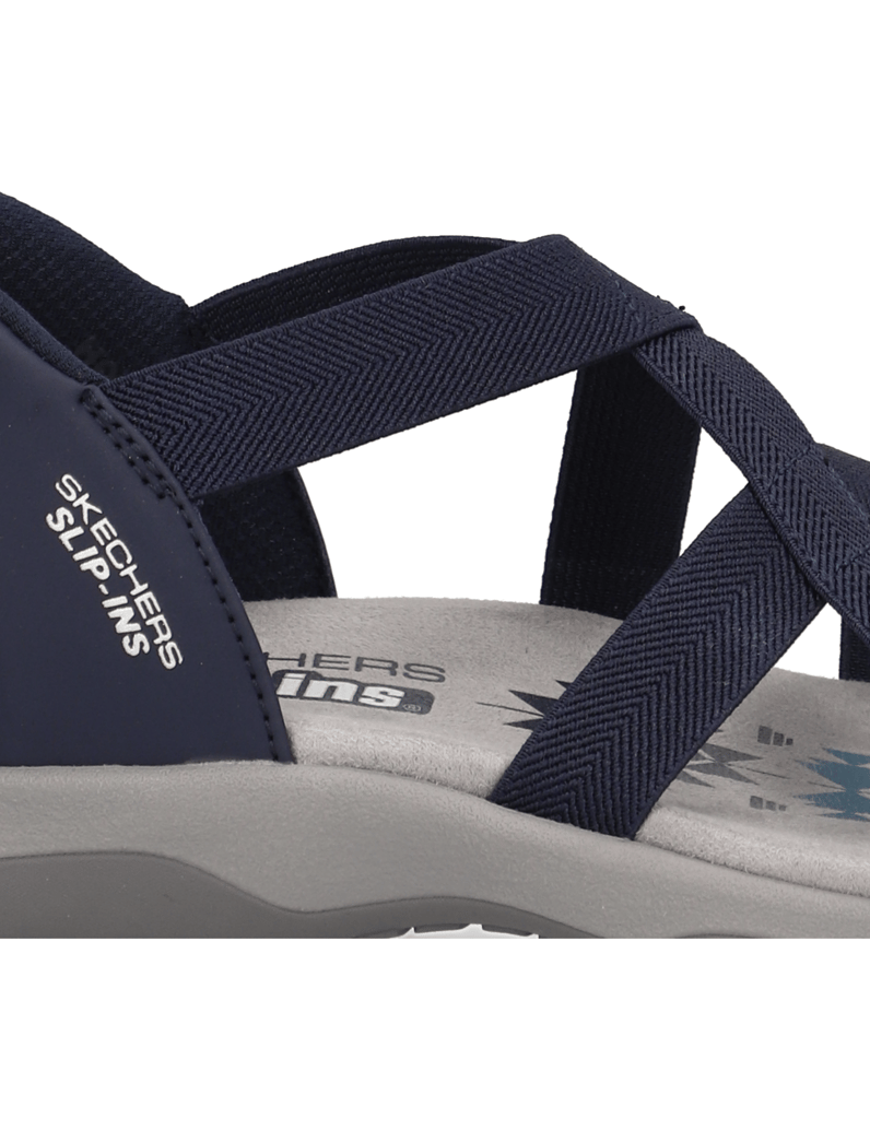 Skechers-SLIP-INS-REGGAE-SLIM-SANDAL-schwarz