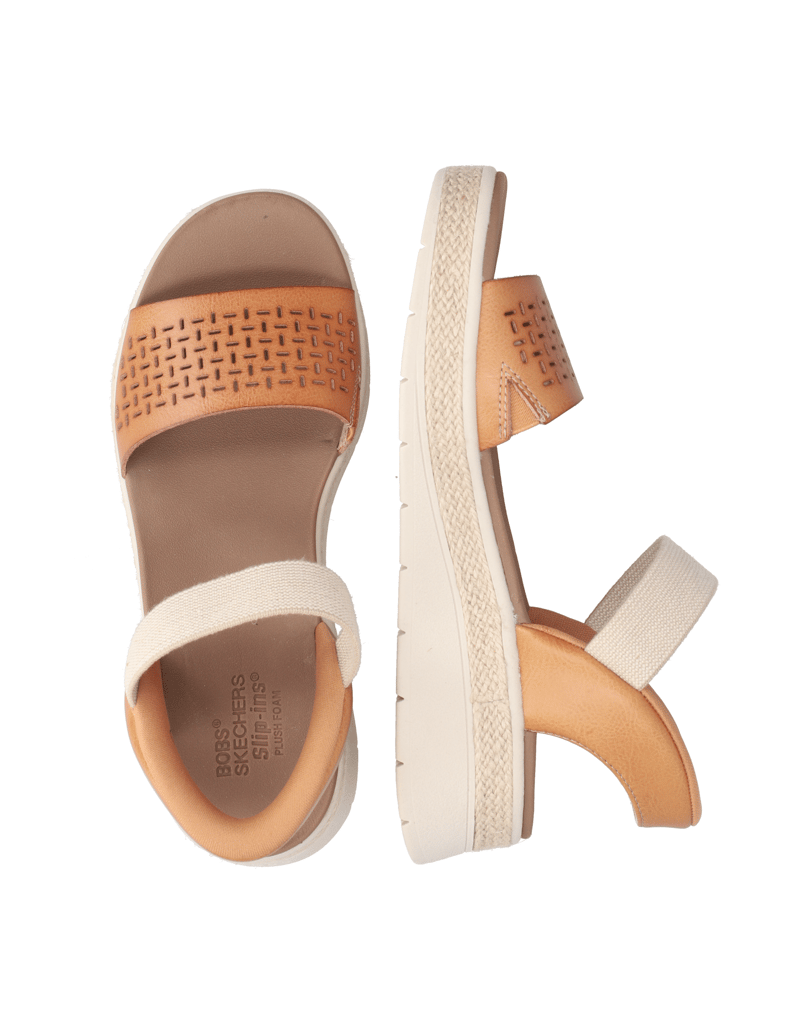 Skechers-SLIP-INS-BOBS-SUN-RAY-SANDAL-cognac