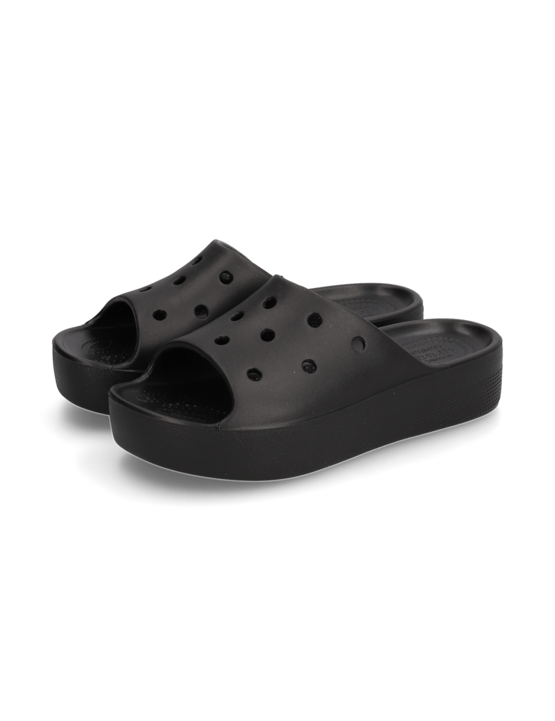 Crocs-CLASSIC-PLATFORM-SLIDE-schwarz