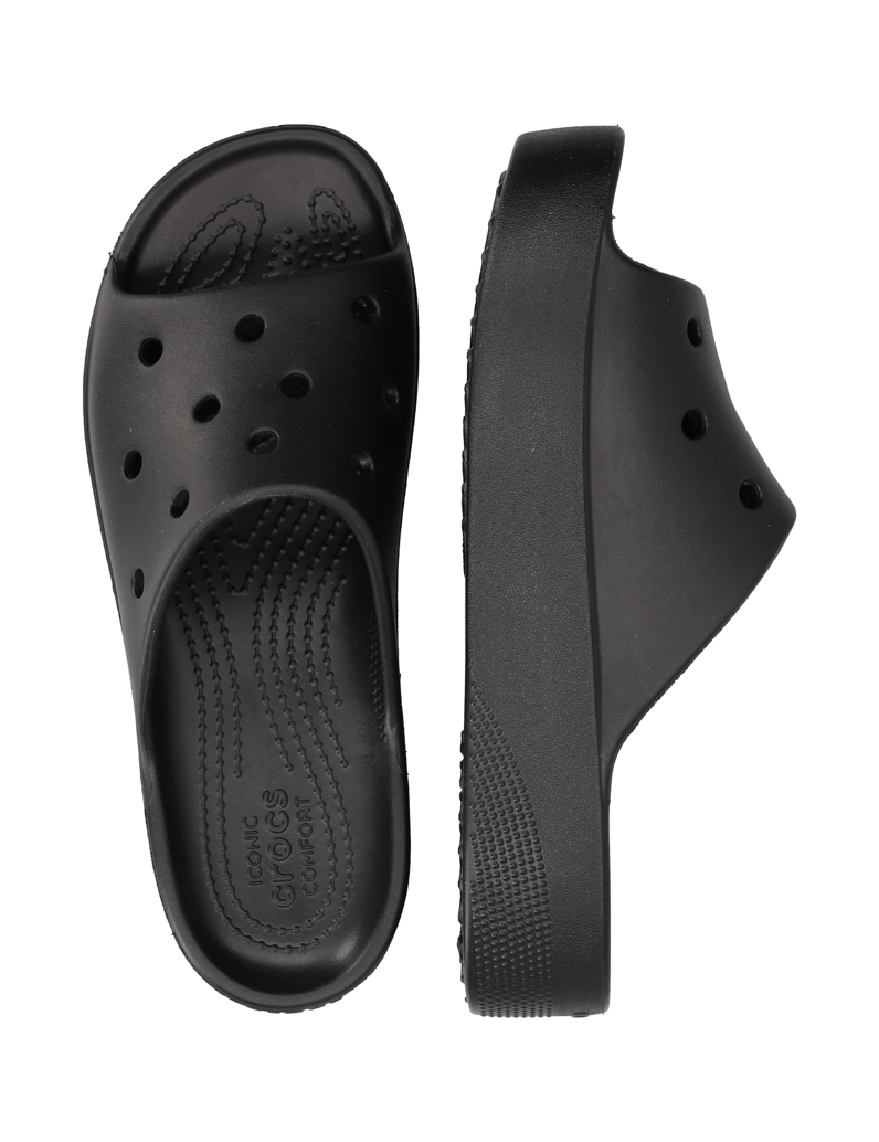 Crocs-CLASSIC-PLATFORM-SLIDE-schwarz