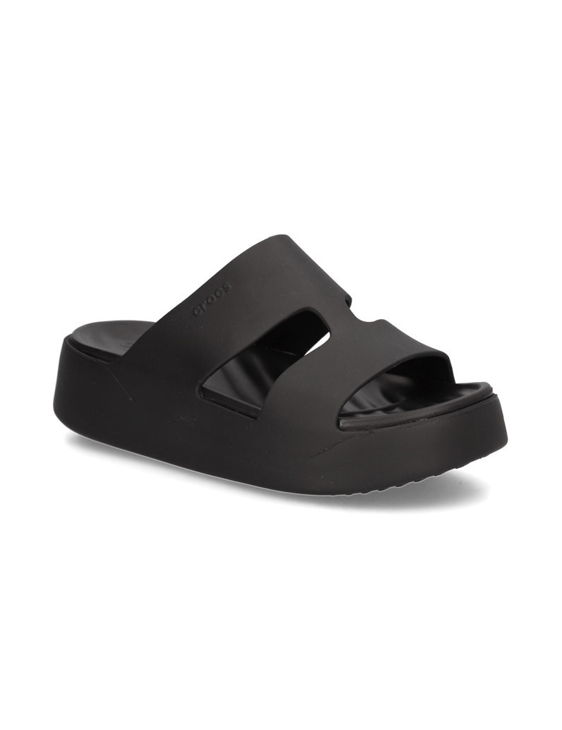 Crocs-GETAWAY-PLATFORM-H-STRAP-schwarz