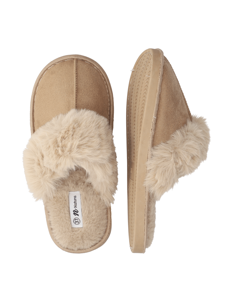 Natura-Hausschuh-beige