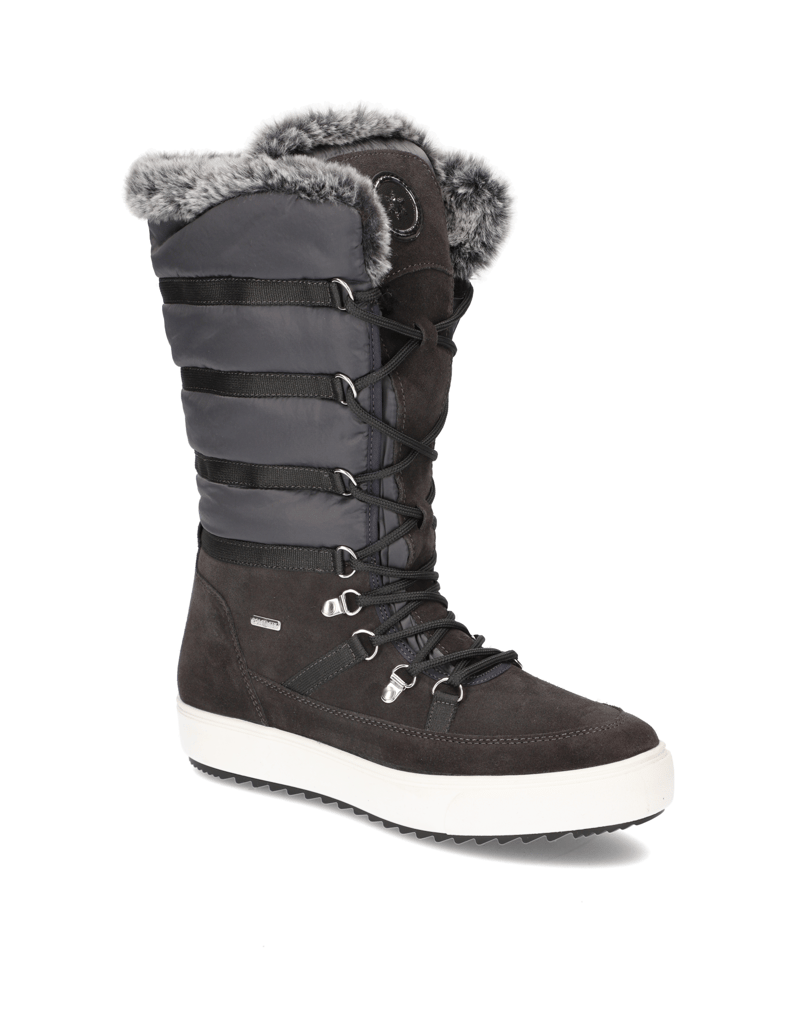 Polaris-Veloursleder-Snowboot-schwarz