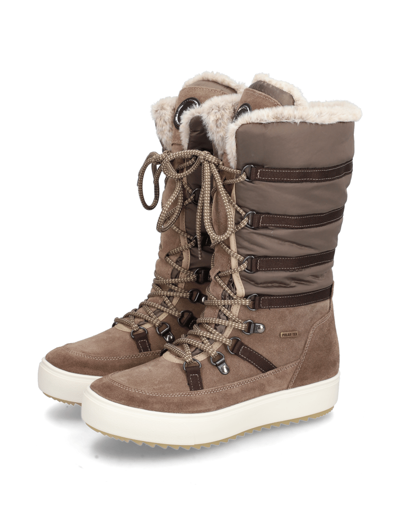 Polaris-Veloursleder-Snowboot-schwarz