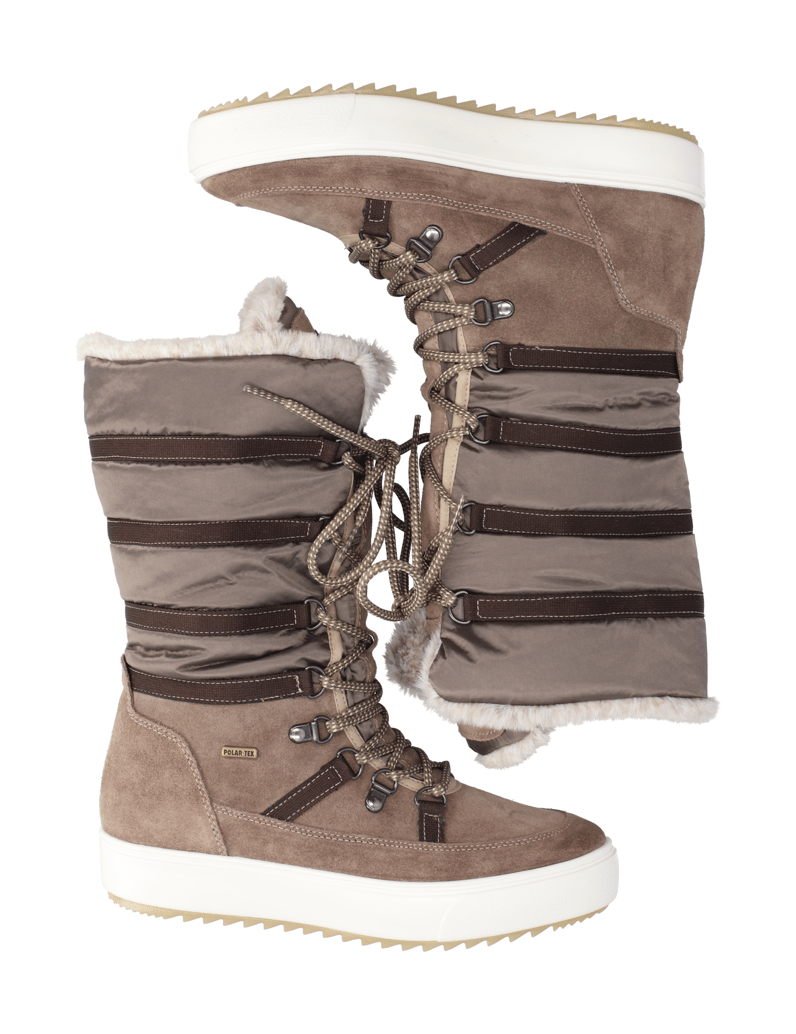 Polaris-Veloursleder-Snowboot-schwarz