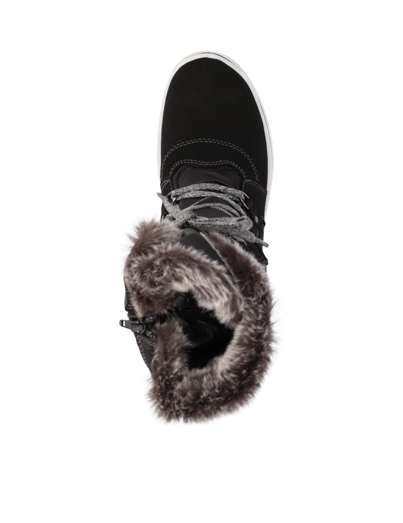 Polaris-Lederkombination-Snowboot-schwarz