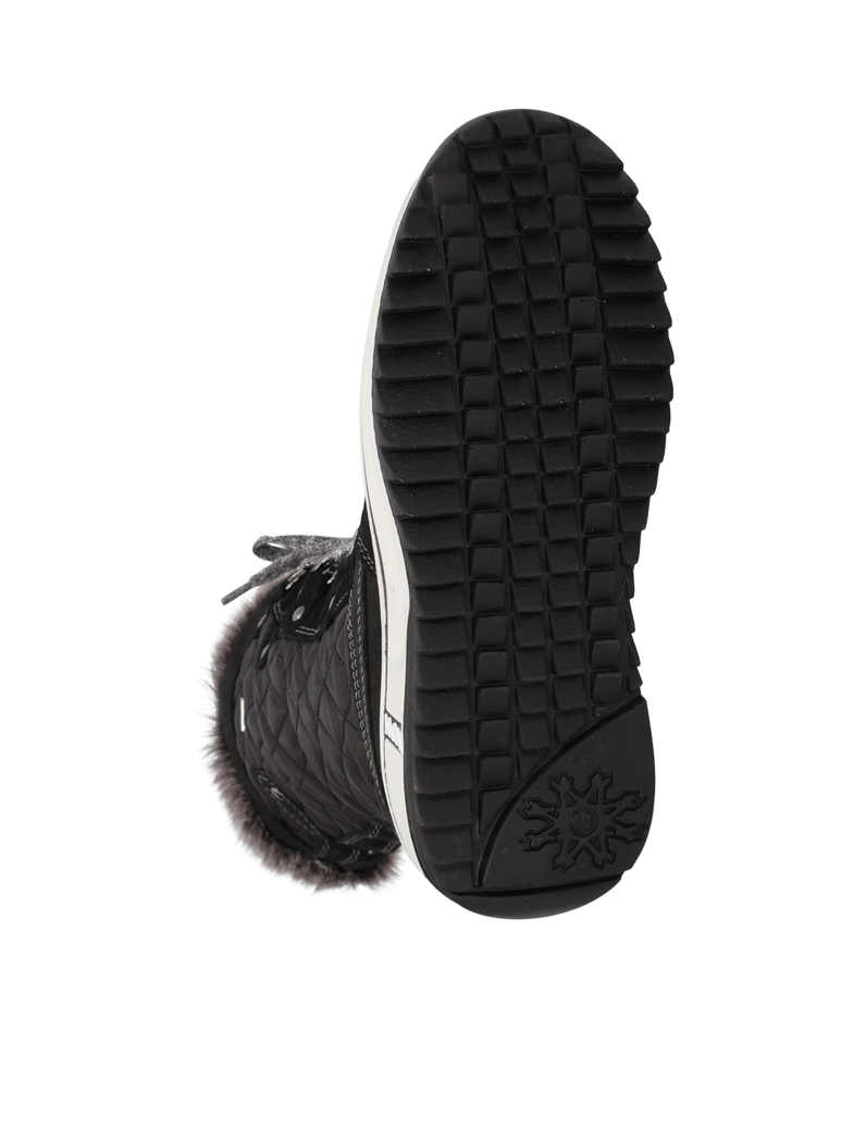 Polaris-Lederkombination-Snowboot-schwarz
