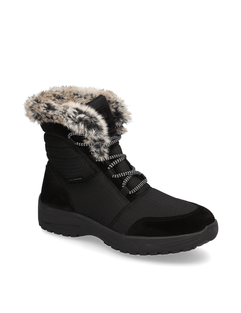 Polaris-Lederkombination-Snowboot-schwarz
