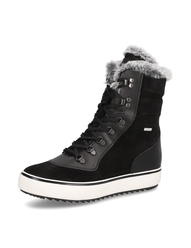 Polaris-Veloursleder-Snowboot-schwarz