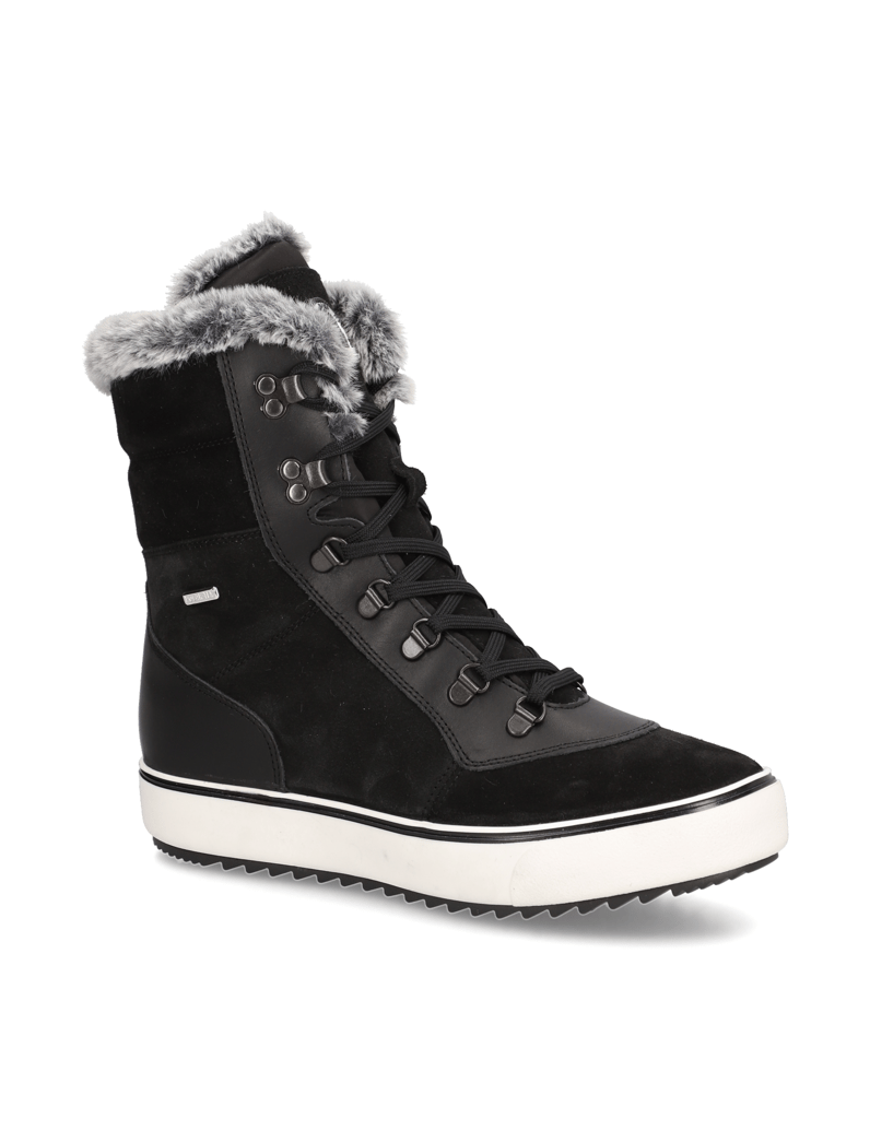 Polaris-Veloursleder-Snowboot-schwarz