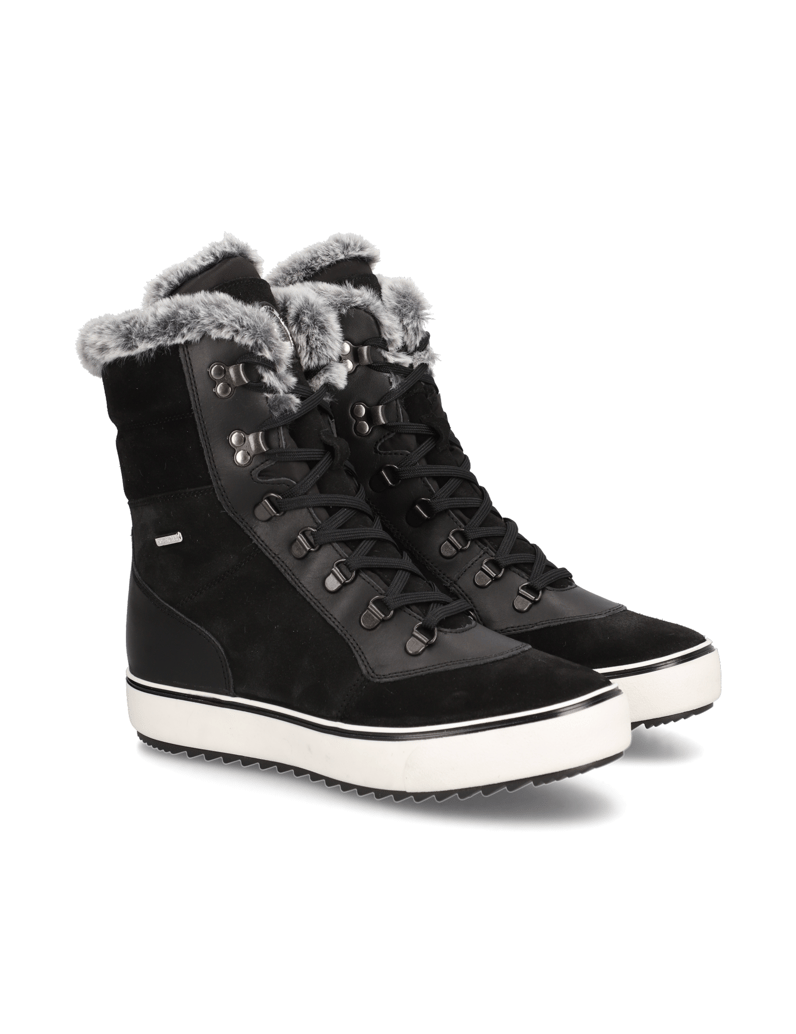 Polaris-Veloursleder-Snowboot-schwarz