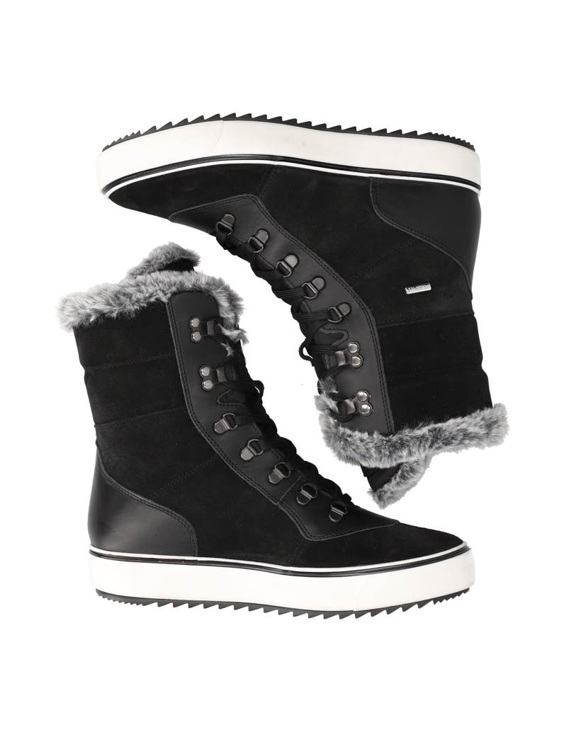 Polaris-Veloursleder-Snowboot-schwarz