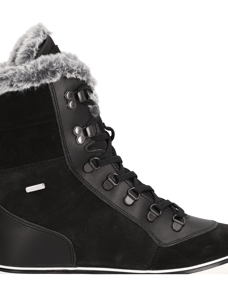 Polaris-Veloursleder-Snowboot-schwarz