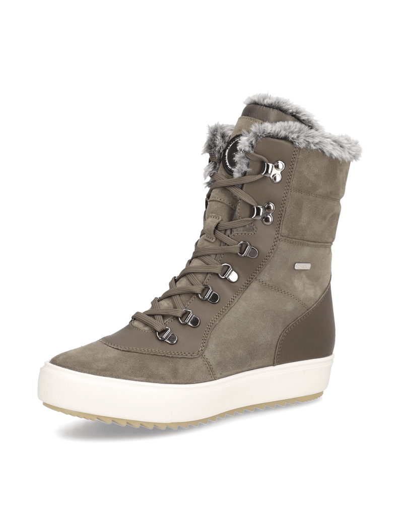 Polaris-Veloursleder-Snowboot-schwarz