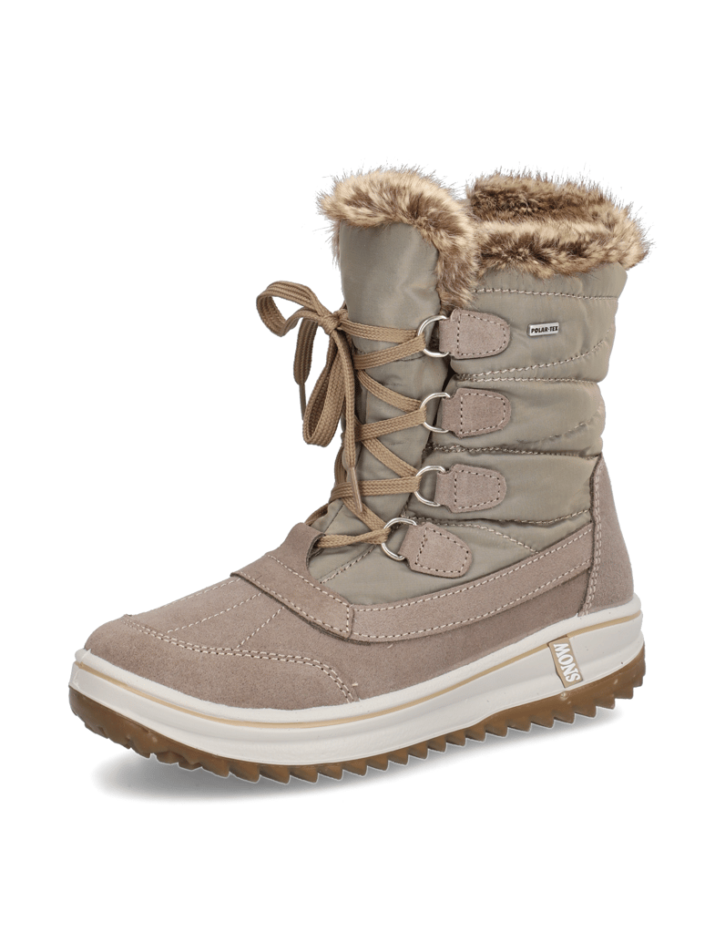 Polaris-Lederkombination-Snowboot-beige