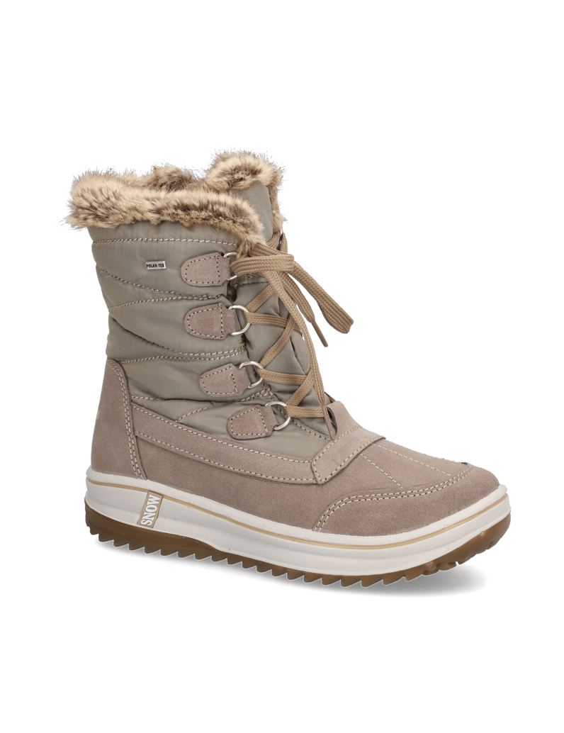 Polaris-Lederkombination-Snowboot-beige