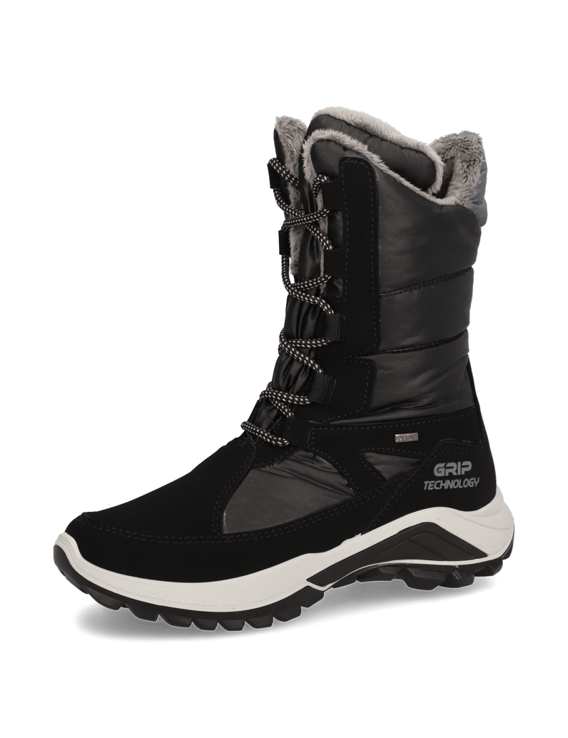 Polaris-Textil-Snowboot-schwarz