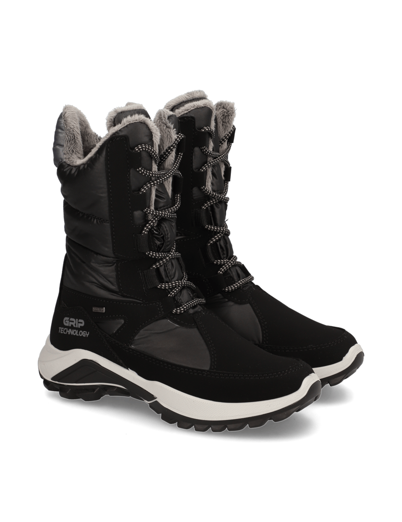 Polaris-Textil-Snowboot-schwarz
