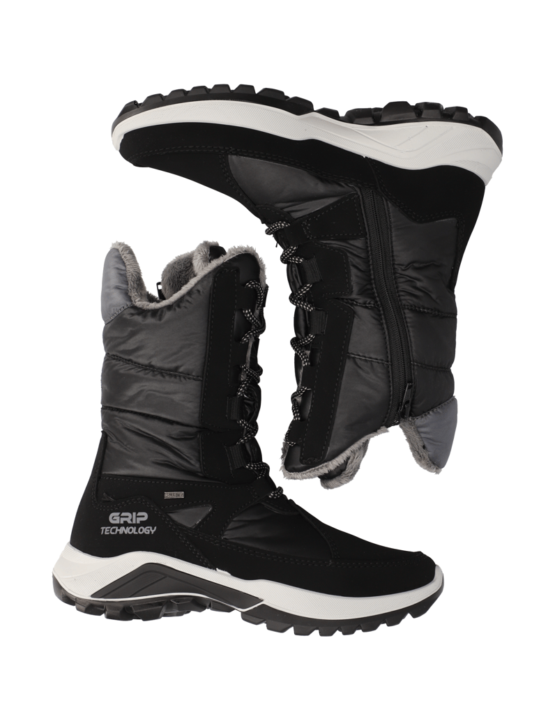 Polaris-Textil-Snowboot-schwarz