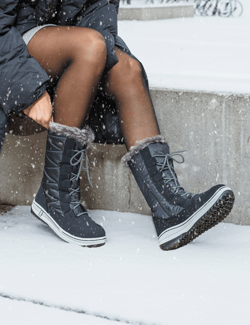 Polaris-Snowboot-schwarz