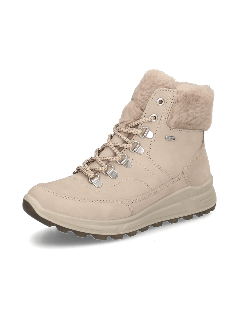 Polaris-Glattleder-Snowboot-beige
