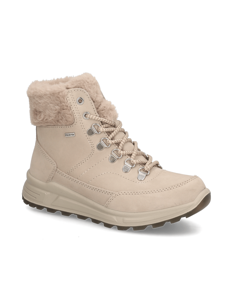 Polaris-Glattleder-Snowboot-beige