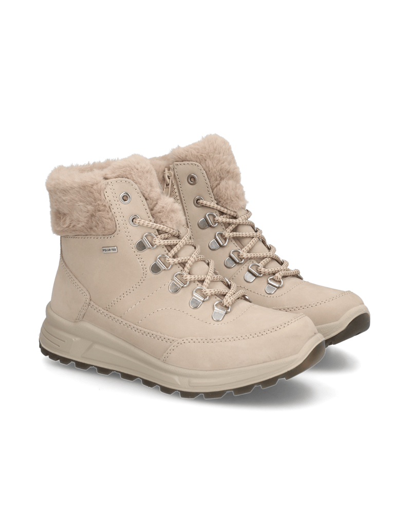 Polaris-Glattleder-Snowboot-beige