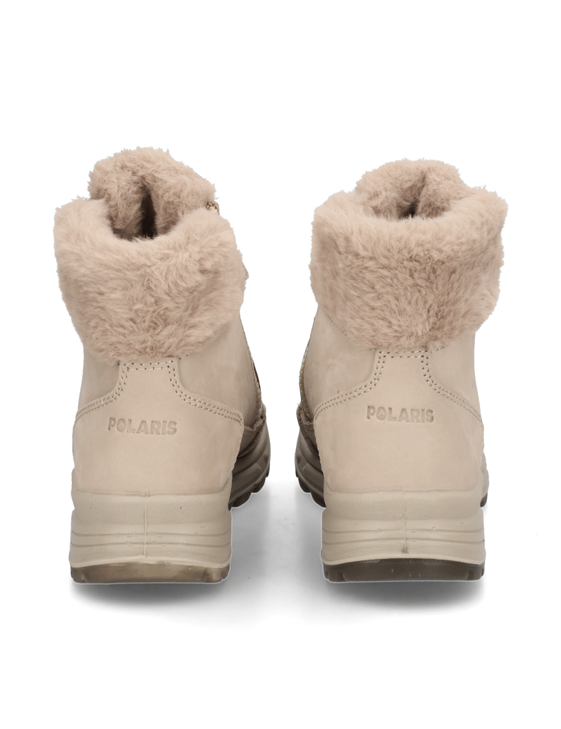 Polaris-Glattleder-Snowboot-beige
