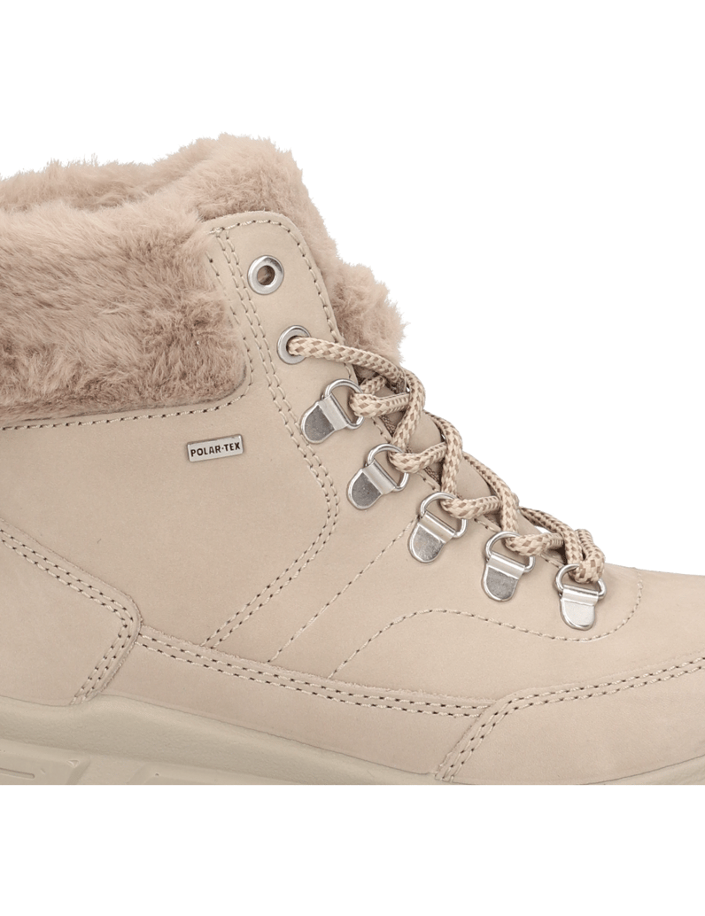 Polaris-Glattleder-Snowboot-beige